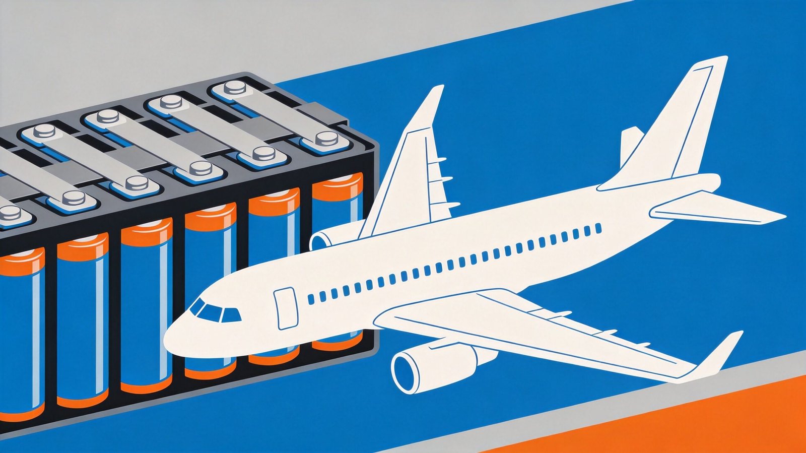 Shipping lithium batteries by air packaging illustration