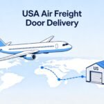 US air freight DDP shipping process illustration