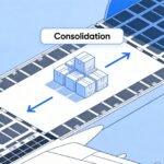 Air cargo consolidation and dedicated lanes illustration