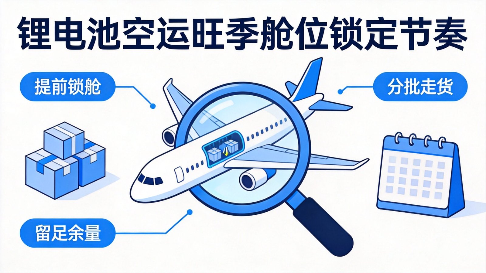 锂电池美国空运双清包税进阶:旺季舱位与危险品订舱全解 4 锂电池美国空运双清包税流程示意图